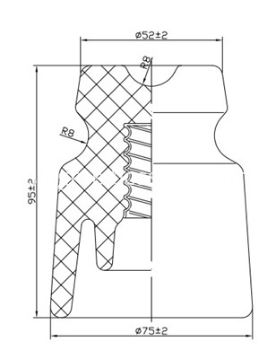 RM-2 tele line pin insulator