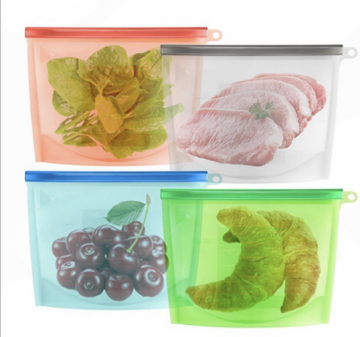 Microwaveable Silicone Freshness protection Bag For Food