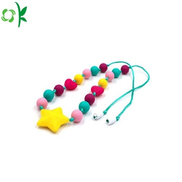 Food Grade Colorful Silicone Necklace Beads Wholesale