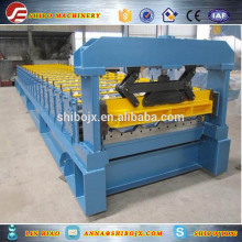 510 floor decking plate cold roll forming machie for steel structure instalation from shibo machinery