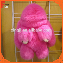 For Bags Rex Rabbit Fur Keychain