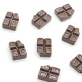 Artificial Flatback Chocolate Sweet Food Resin Cabochon Diy Charms Kids Dollhouse Toys Play Kitchen Accessories