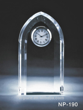 crystal desk craft clock