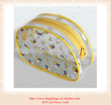 Simple professional clear cosmetic bag makeup