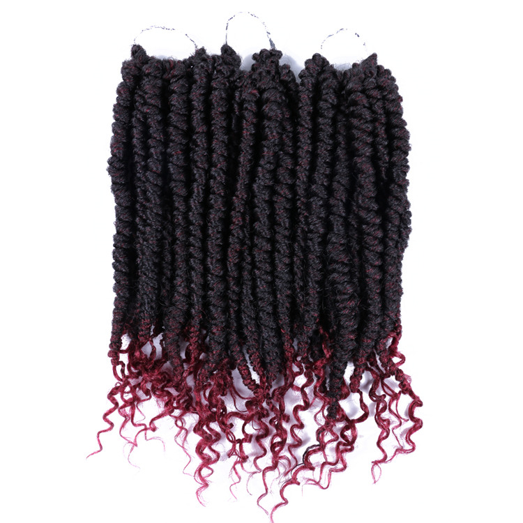 Wholesale Curly Ends Spring Senegalese Twists Pre Looped Senegalese Spring Twist Crochet Hair Braids Bomb Twists