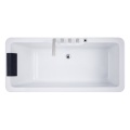 Modern White Acrylic Freestanding Soaking Bathtub