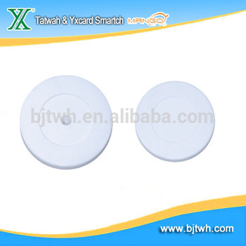 RFID white ABS coin tag/disk tag