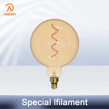 Vintage Inspired Ball Shaped Spiral Filament Light Bulb