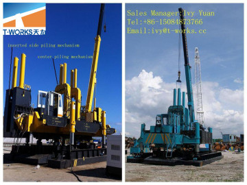 ZYC600T piling machine/hydraulic hammer/diesel hammer/truck mounted pile driver