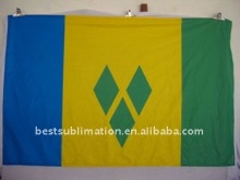 hanging larg national flag fabric