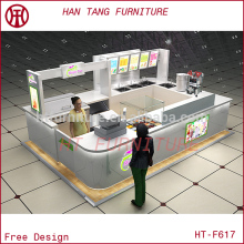 Good quality Snack Ice Cream Bubble tea kiosk
