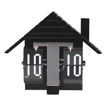 Europäischer MDF House Flip Clock Tisch