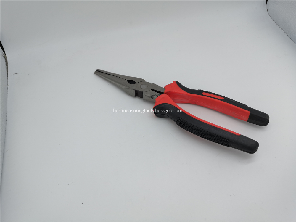 Alicate de bico longo vermelho preto Blk Red Long Nose Plier