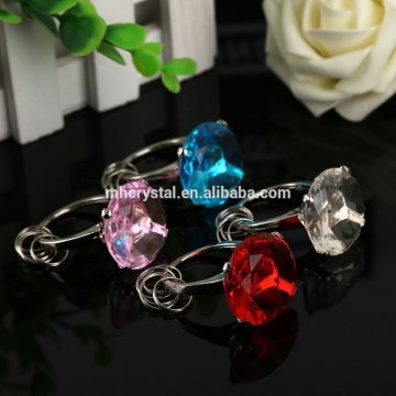 Crystal Diamond Keychain Ring Wedding Favors MH-00172B