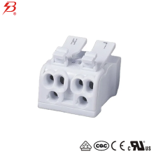 2 ports fast connection push wire connector