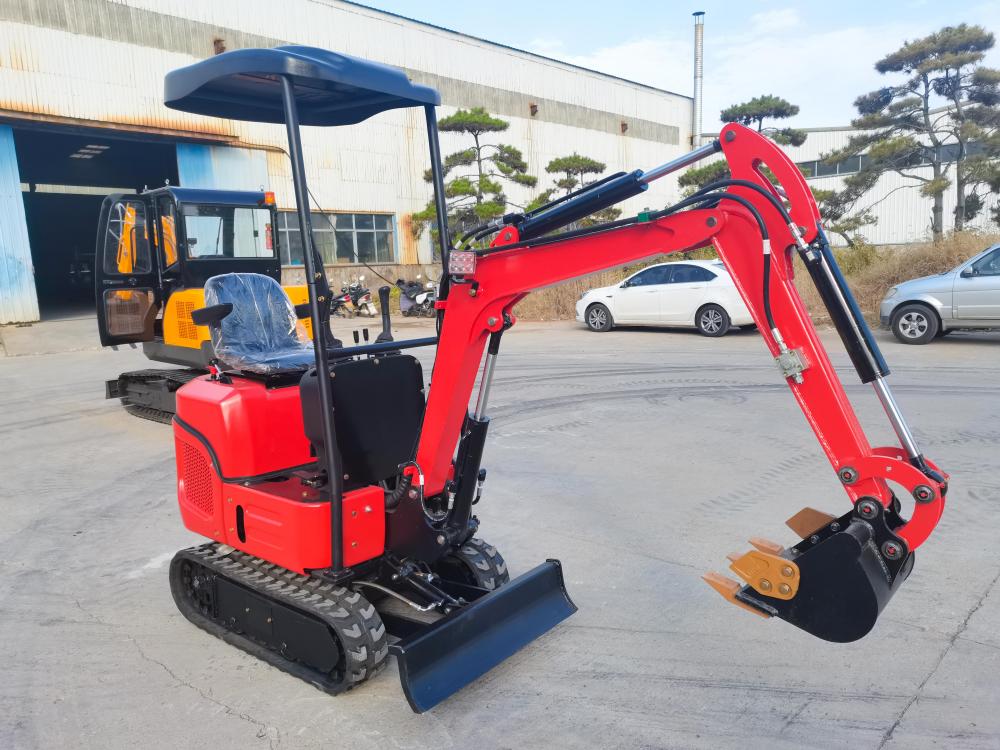 1ton penggali kecil crawler excavator mini penggali bagger