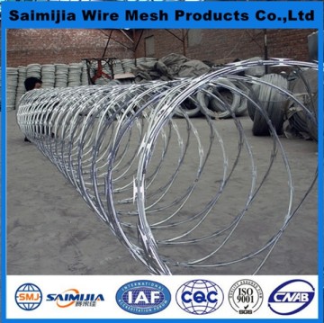 lacquer pvc coating/low price concertina razor barbed wire