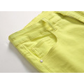 Jeans en denim jaune pour hommes personnalisés de haute qualité