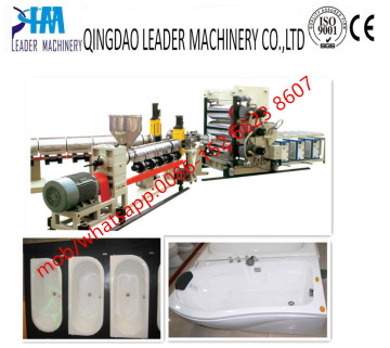 ABS/PMMA sanitaryware bathtub board making machine