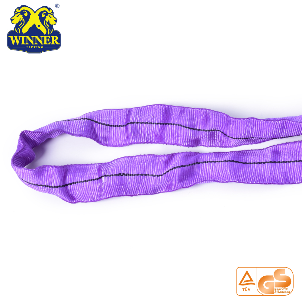 1T To 12T Round Sling Color Code Nylon Webbing Sling