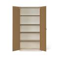 Narrow Frame 2 door Metal Cabinet with Shelves