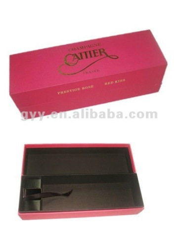 GYY Luxury champagne package box with paper insert