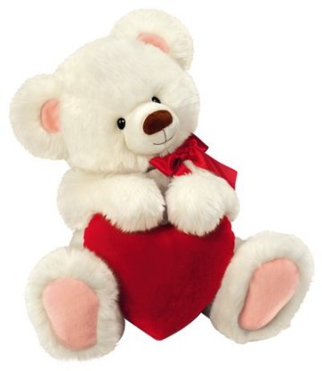 Classic red heart teddy bear, teddy bear with red heart, red heart plush toy