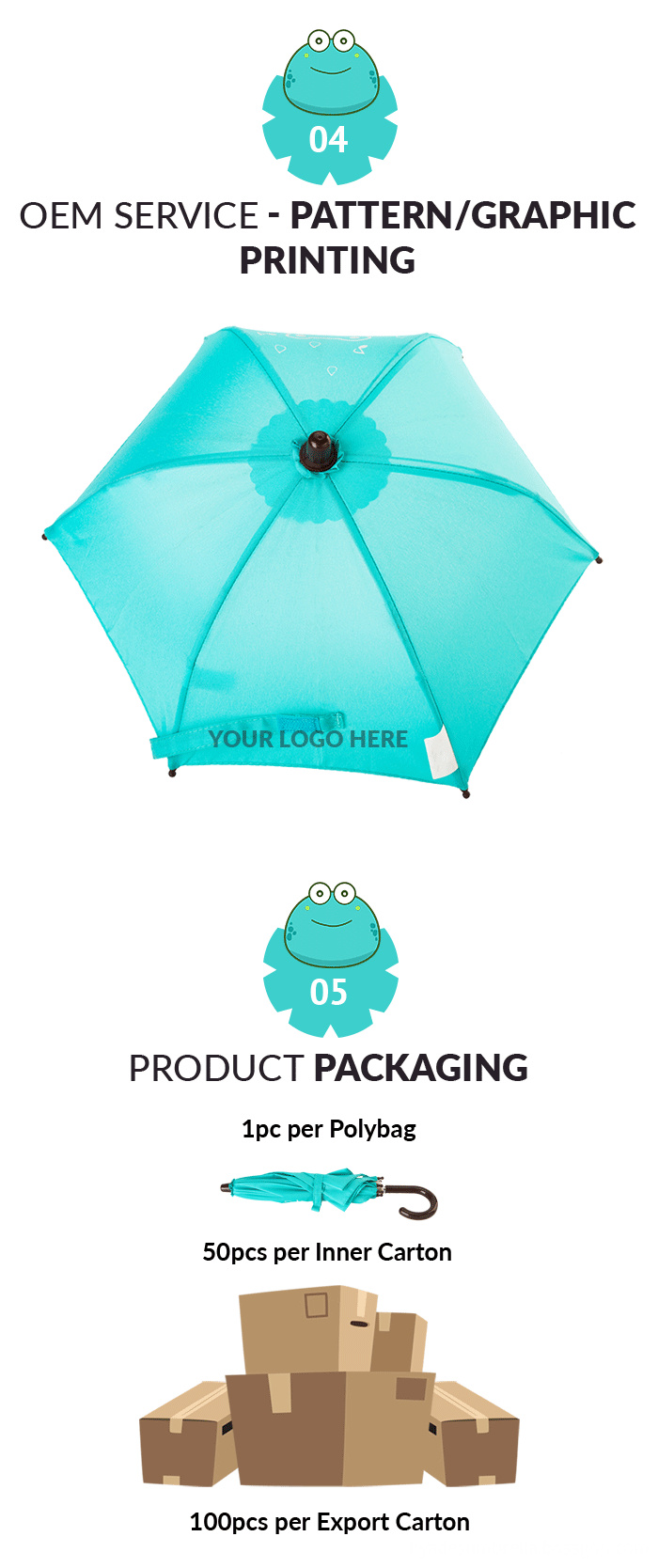 Agua Printed Miniature Toy Umbrella