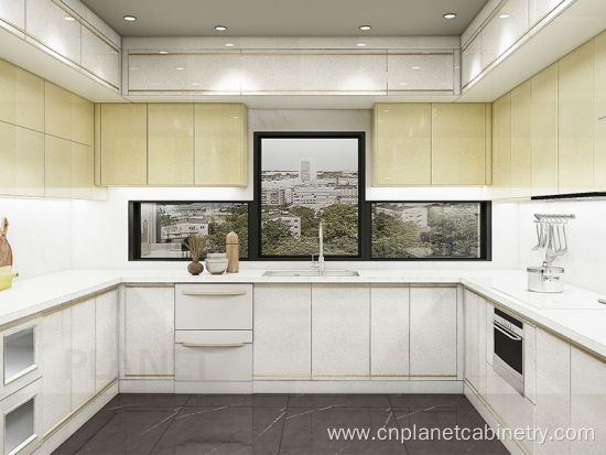 Modern Style High Gloss White Kitchen Cabinet