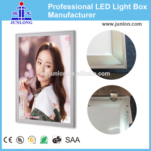 PMMA material led snap frame light box lighted picture frames