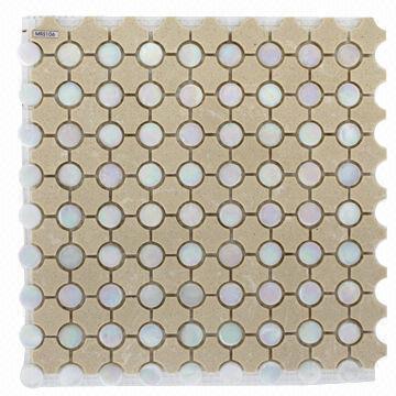 Glass and Stone Mosaic with 6mm Thickness