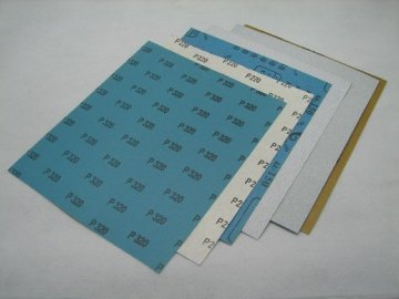 zinc stearate coated abrasive paper sheet