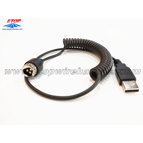 USB to lock plug connector for automobile