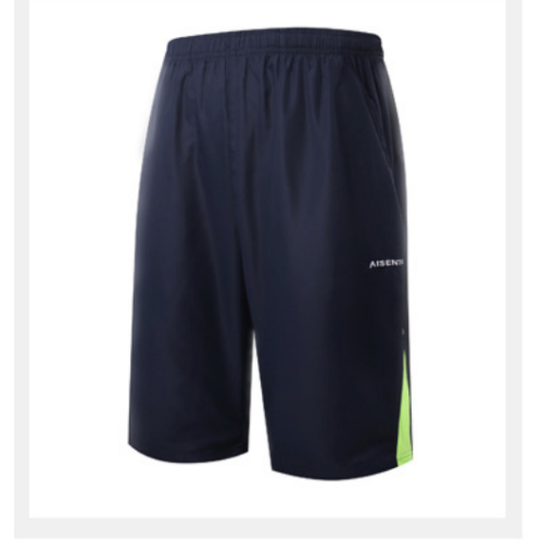 Short de sport respirant en tissu tissé pour hommes