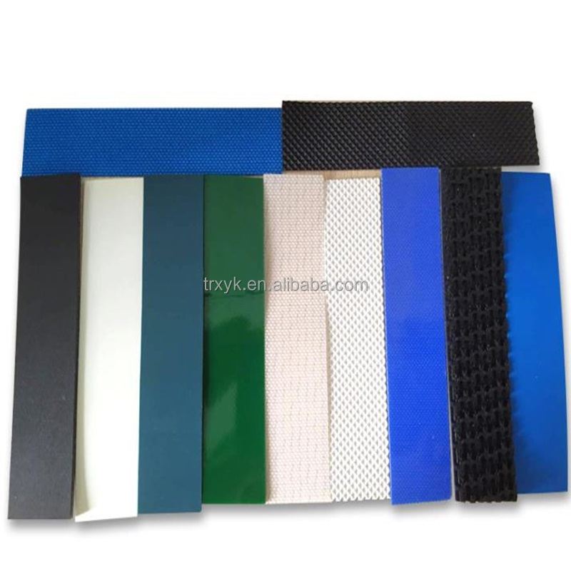 Green /dark green light weight PVC conveyor belt skirting