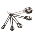 Set of 5 Stainless Steel Measuring Spoons