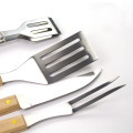 4 Stück Schnappwerkzeug Edelstahl Grill Set