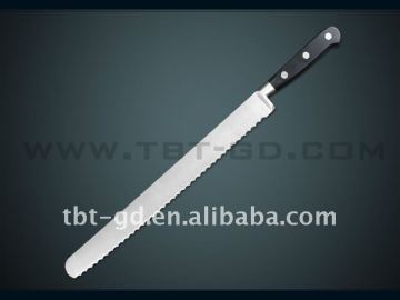 Stainless steel kitchen 12" bread knife