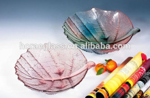 Hot sale colored glass fruit candy plate