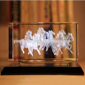 3D laser crystal panel trophy