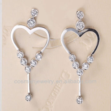 925 sterling silver purity silver earring