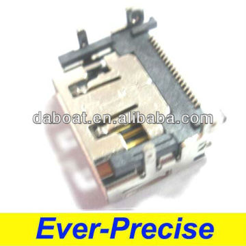 Right angle female vertical hdmi header connector