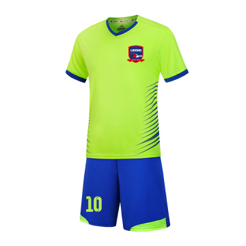 Uniforme de treinamento de equipe de esportes de camisas de futebol personalizadas