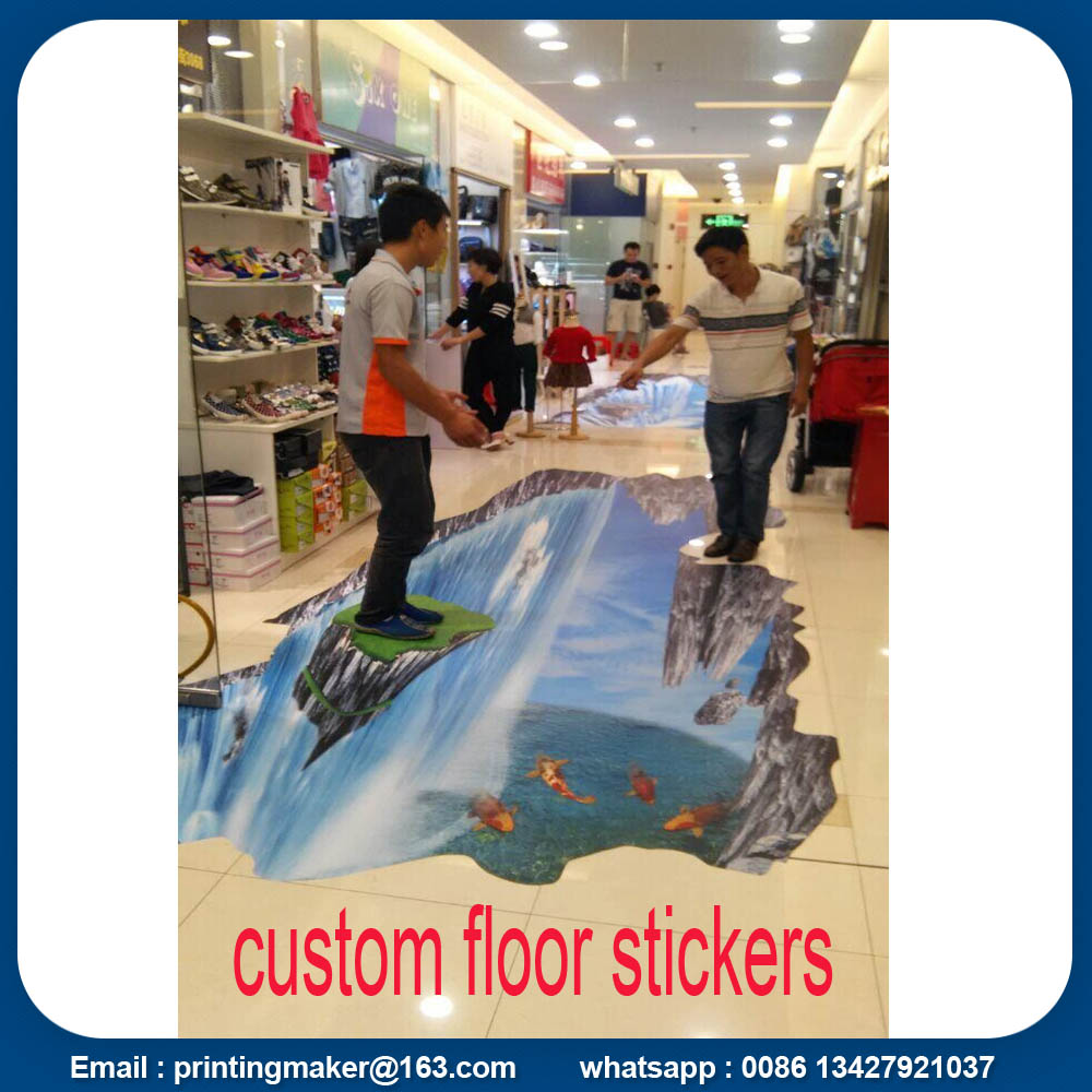 3 D floor stickers