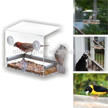 Transparent birdhouses