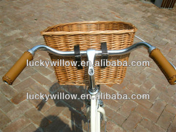 cheap wicker bike basket factory supply wicker basket