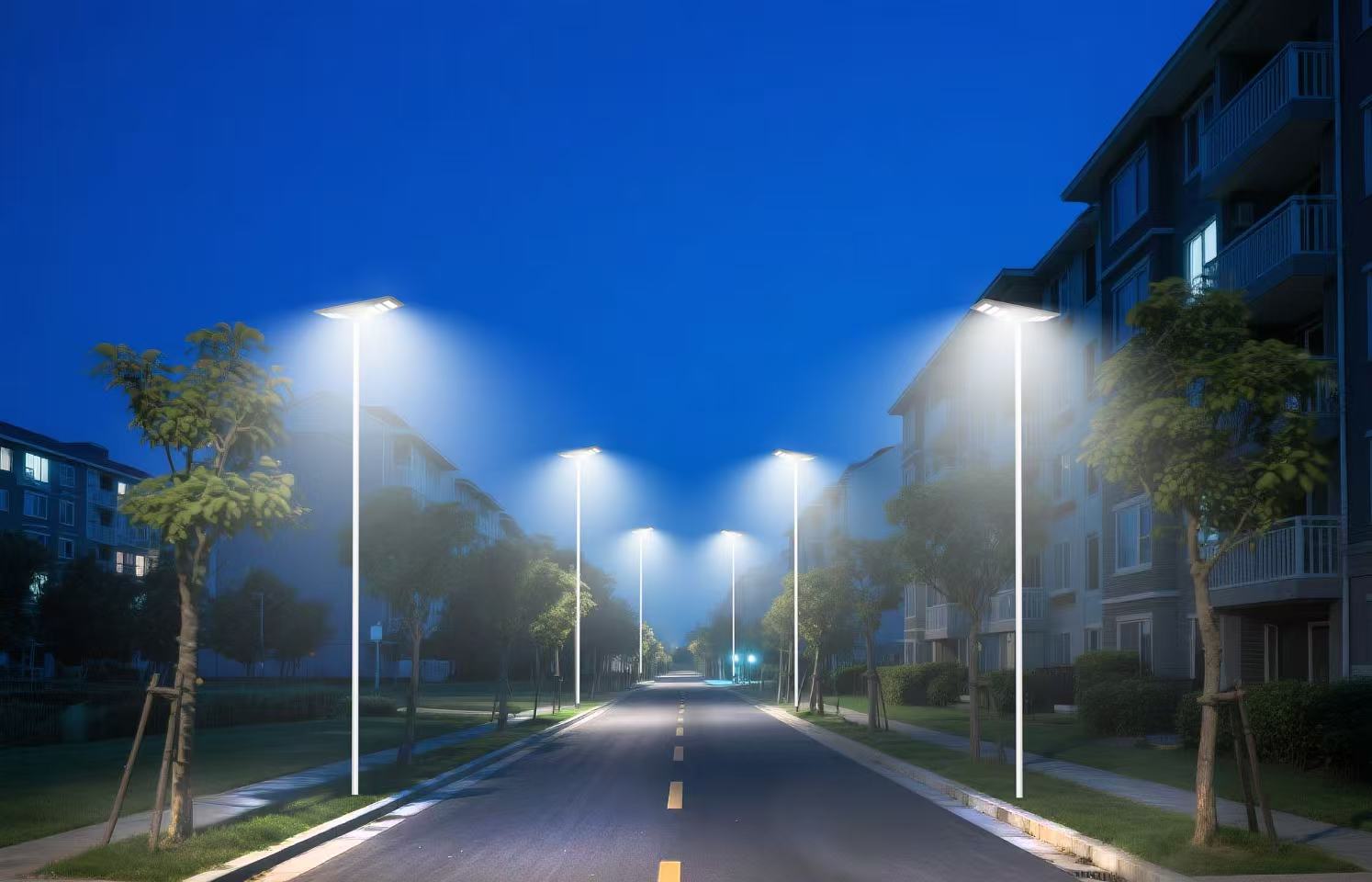 Farola solar de doble cara Double Side Solar Street Light