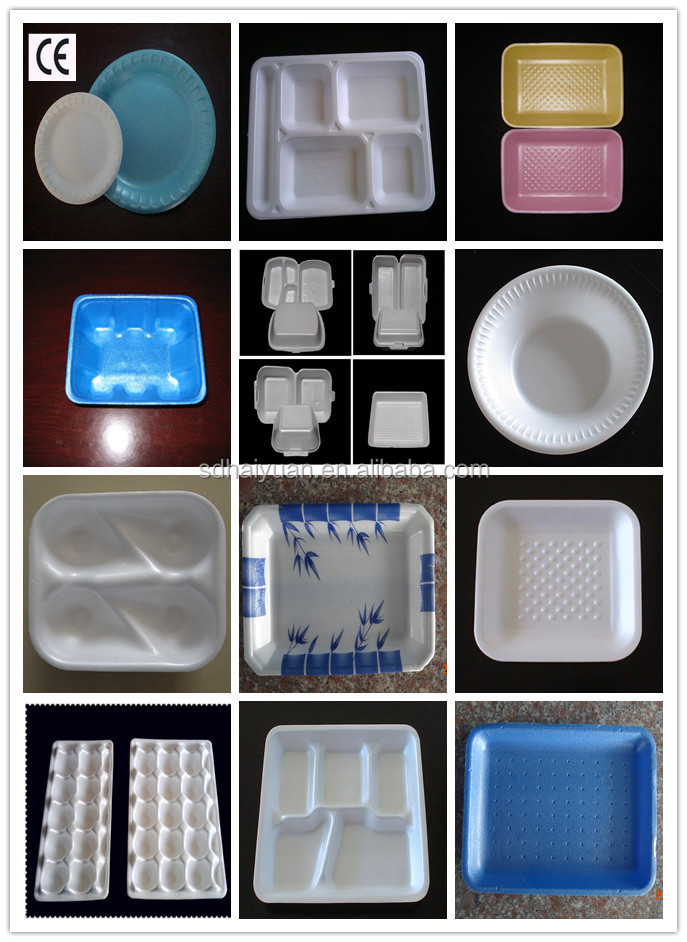 machine for making disposable foam plate