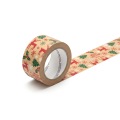Custom Christmas Kraft Paper Tape for Shipping