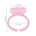 Flower Lash Extension Eyelash Glue Ring Pallet Cup